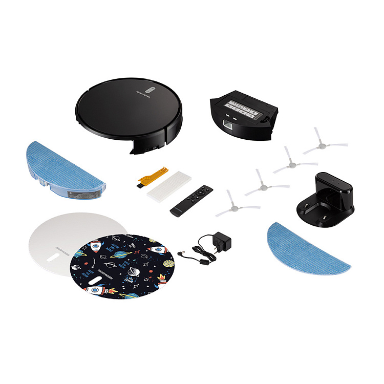 Умный робот-пылесос REDMOND RV-R630S WiFi (космос) - фото 10 - купить в интернет-магазине Редмонд