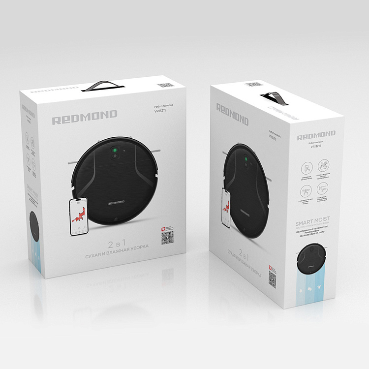 Умный робот-пылесос REDMOND VR1321S WiFi - фото 11 - купить в интернет-магазине Редмонд