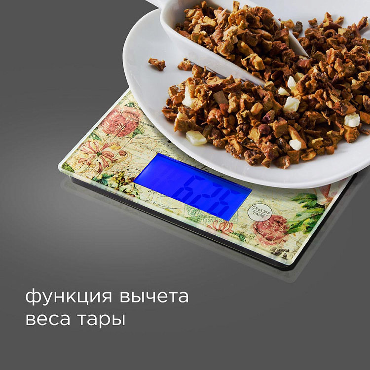 Весы кухонные РЕДМОНД RS-736 (цветы) - фото 4 - купить в интернет-магазине Редмонд