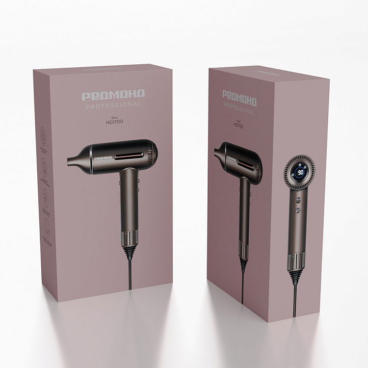 Фен РЕДМОНД HD1700 (серо-коричневый) - фото 10 - купить в интернет-магазине Редмонд