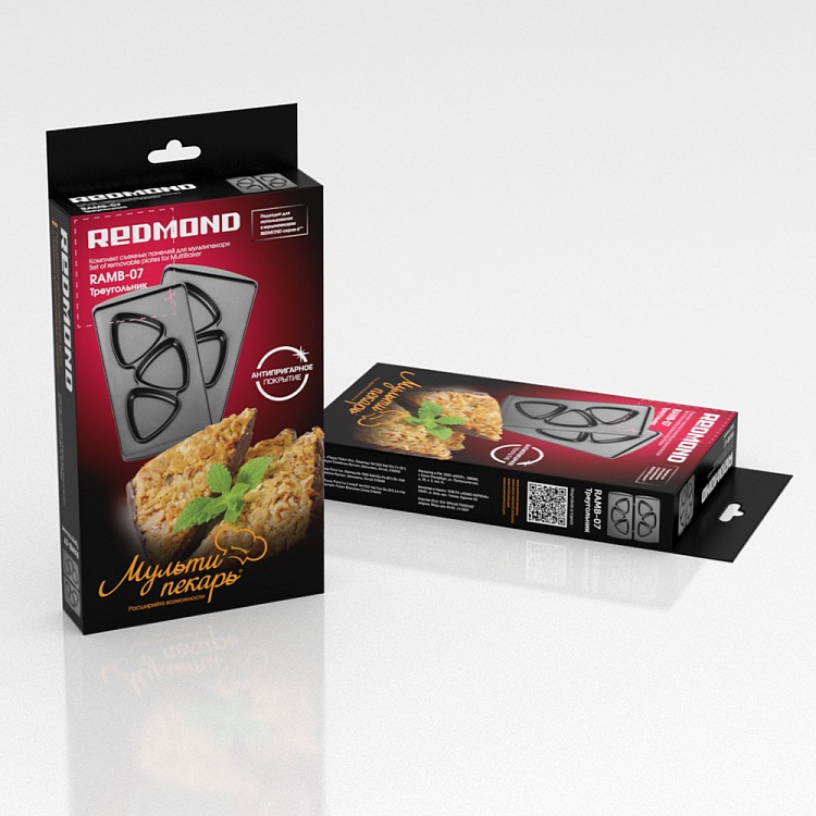 Панель "Треугольник" для мультипекаря REDMOND (форма для сырников и печенья) RAMB-07 - фото 4 - купить в интернет-магазине Редмонд