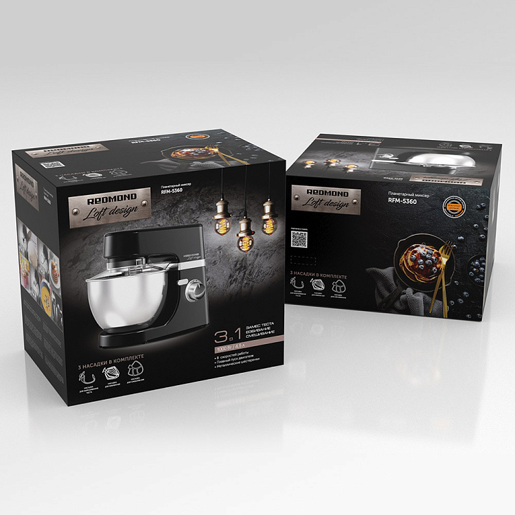 Планетарный миксер РЕДМОНД RFM-5360 - фото 10 - купить в интернет-магазине Редмонд