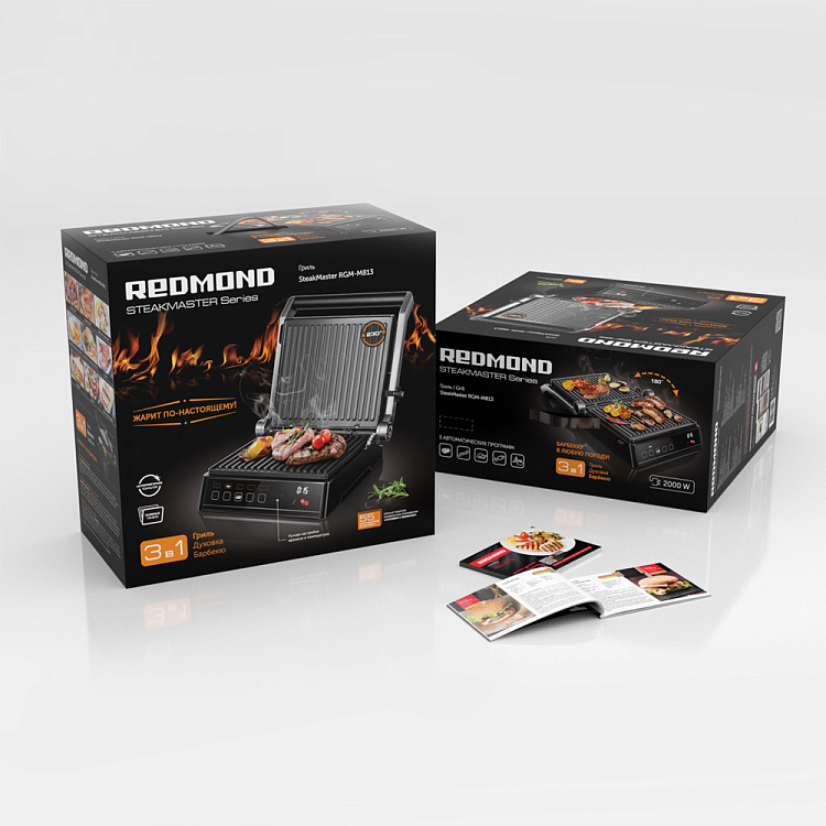 Гриль REDMOND SteakMaster RGM-M813 - фото 10 - купить в интернет-магазине Редмонд