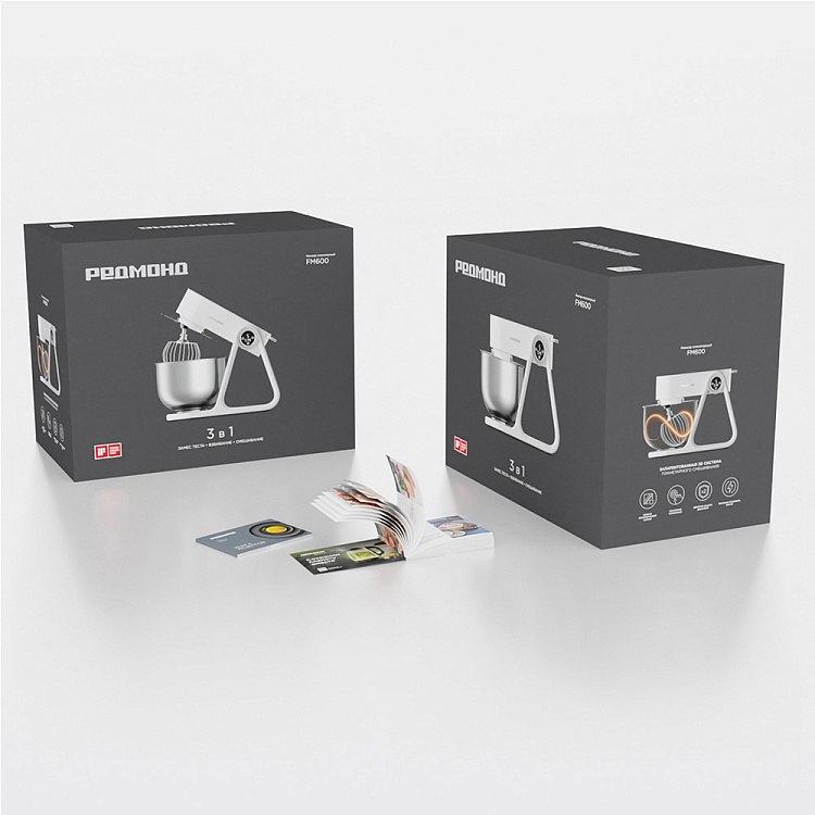 Планетарный миксер РЕДМОНД FM600 (белый) - фото 10 - купить в интернет-магазине Редмонд