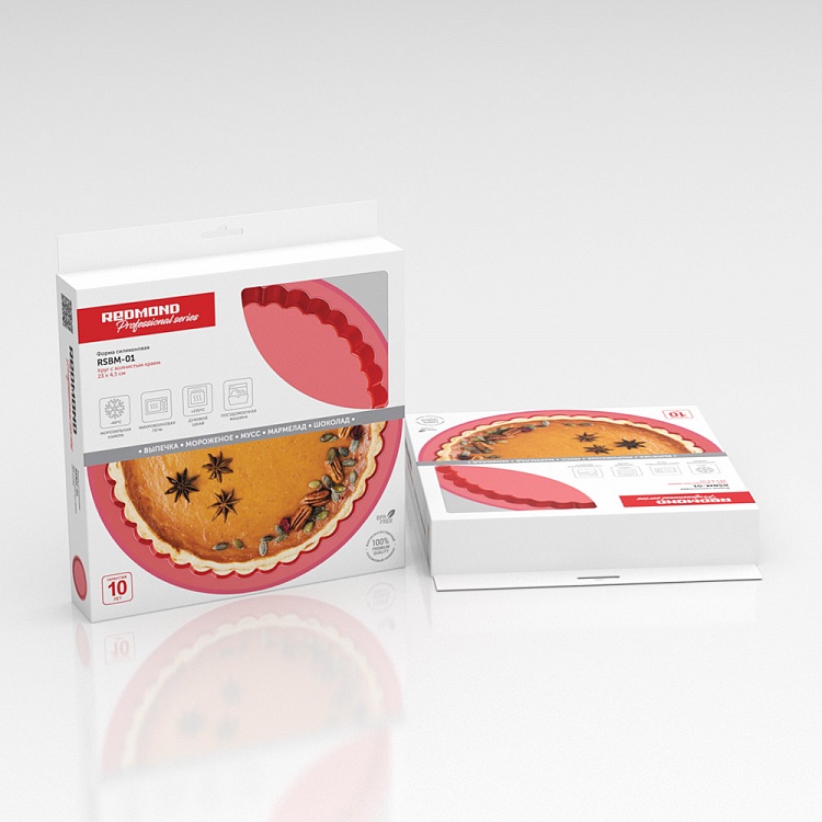 Силиконовая форма для выпечки REDMOND (круглая) RSBM-01 - фото 5 - купить в интернет-магазине Редмонд