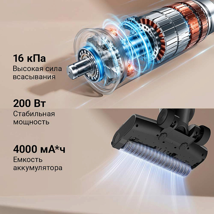 Пылесос моющий беспроводной РЕДМОНД MultiClean VH1312S - фото 4 - купить в интернет-магазине Редмонд