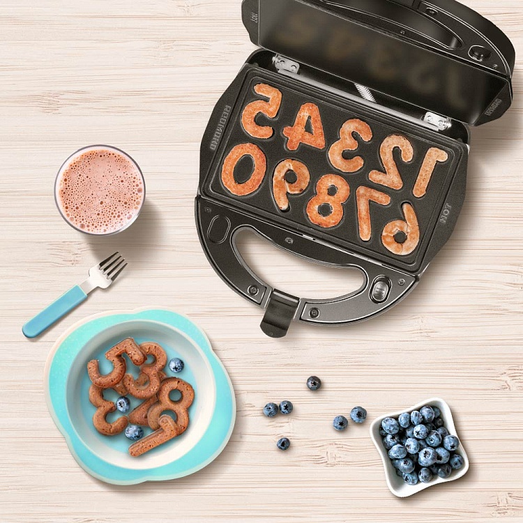 Панель "Цифры" для мультипекаря REDMOND (форма для выпечки печенья в виде цифр) RAMB-28 - фото 3 - купить в интернет-магазине Редмонд