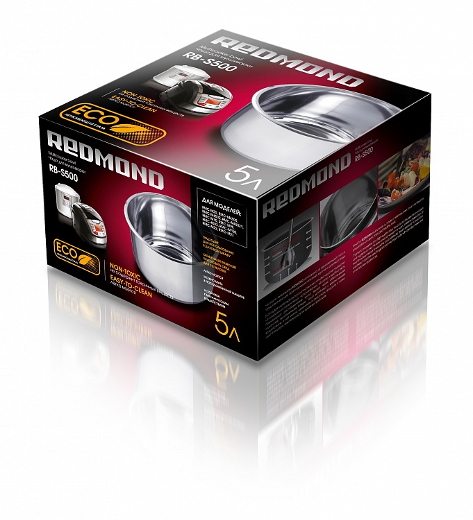 Чаша стальная для мультиварки REDMOND RB-S500 - фото 2 - купить в интернет-магазине Редмонд