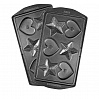 Панель "Сердечки и звёздочки" для мультипекаря редмонд (форма для выпечки фигурного печенья и пряников) RAMB-24, фото