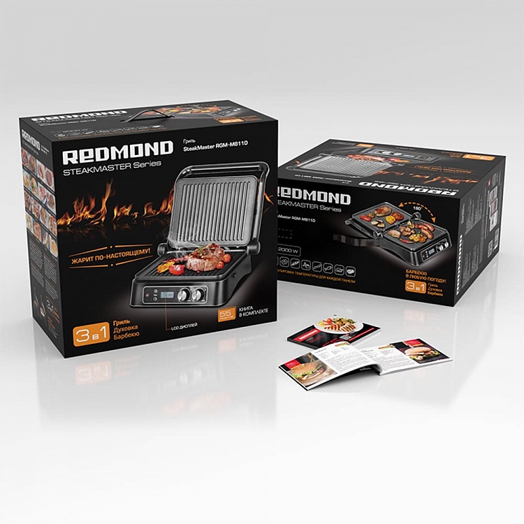 Гриль REDMOND SteakMaster RGM-M811D - фото 12 - купить в интернет-магазине Редмонд