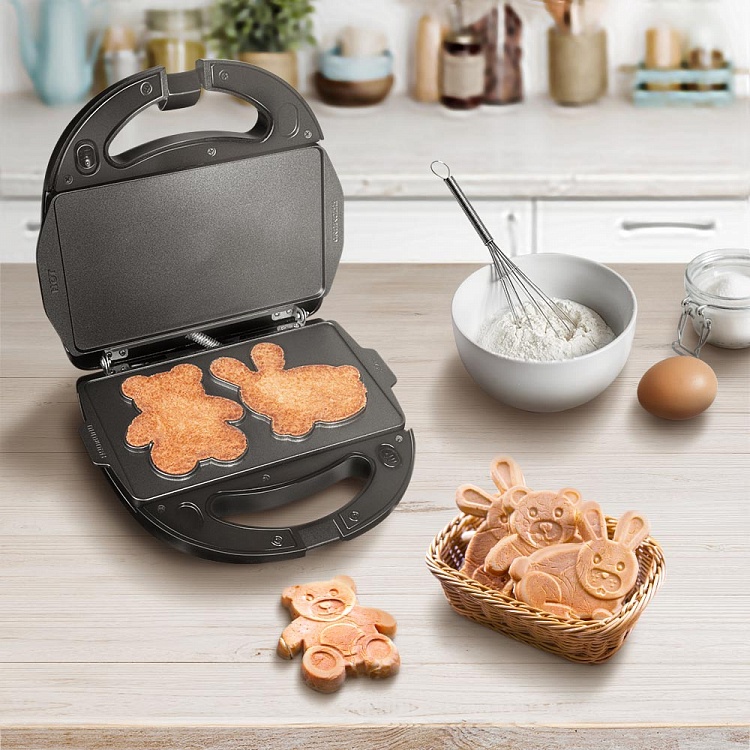 Панель "Медведь и заяц" для мультипекаря REDMOND (форма для выпечки фигурного печенья и пряников) RAMB-30 - фото 3 - купить в интернет-магазине Редмонд