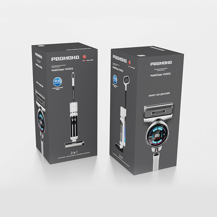 Пылесос моющий беспроводной РЕДМОНД MultiClean VH1312 (белый) - фото 12 - купить в интернет-магазине Редмонд