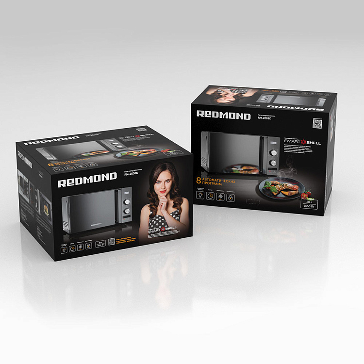 Микроволновая печь REDMOND MW2904 (черный/хром) - фото 10 - купить в интернет-магазине Редмонд