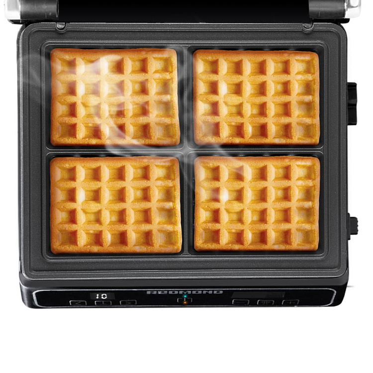 Комплект панелей "Венские вафли" для гриля РЕДМОНД RGP-09 - фото 4 - купить в интернет-магазине Редмонд