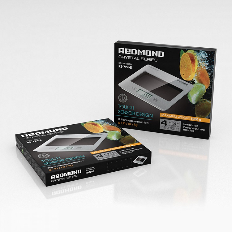 Весы кухонные REDMOND RS-724-E (серебро) - фото 10 - купить в интернет-магазине Редмонд