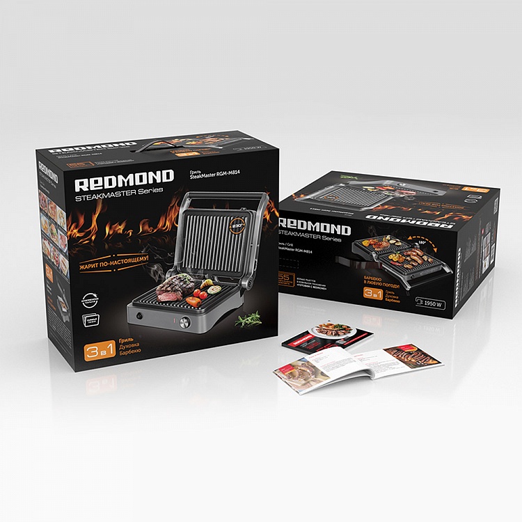 Гриль REDMOND SteakMaster RGM-M814 - фото 10 - купить в интернет-магазине Редмонд