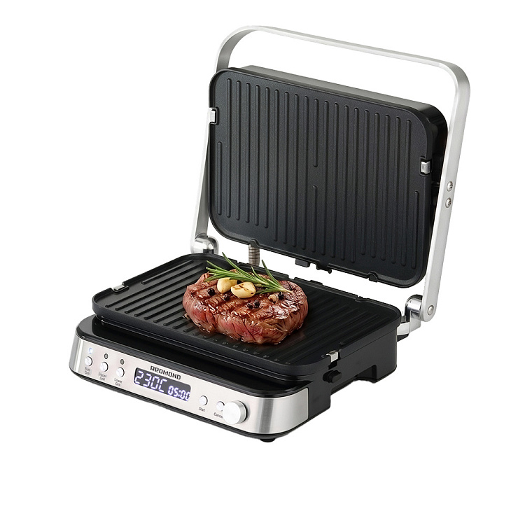 Гриль РЕДМОНД SteakMaster RGM-M819D (серебро) - фото - купить в интернет-магазине Редмонд