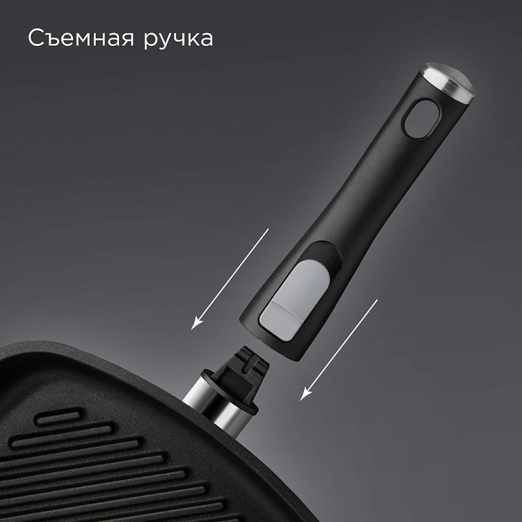 Сковорода-гриль REDMOND Black 28 см PF5503 - фото 5 - купить в интернет-магазине Редмонд