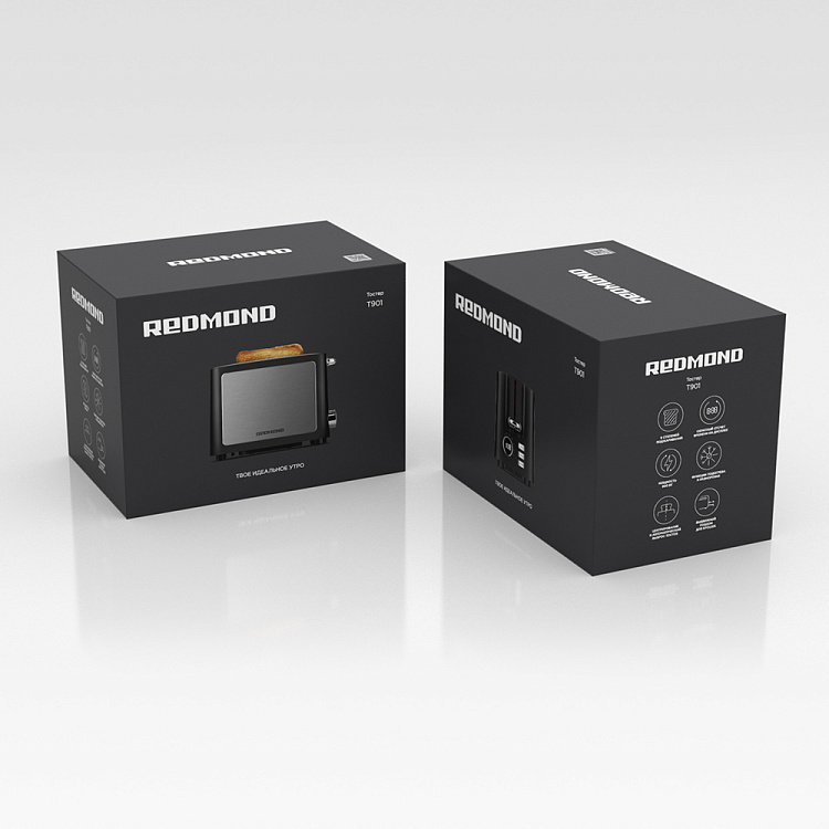 Тостер РЕДМОНД T901 (хром) - фото 10 - купить в интернет-магазине Редмонд