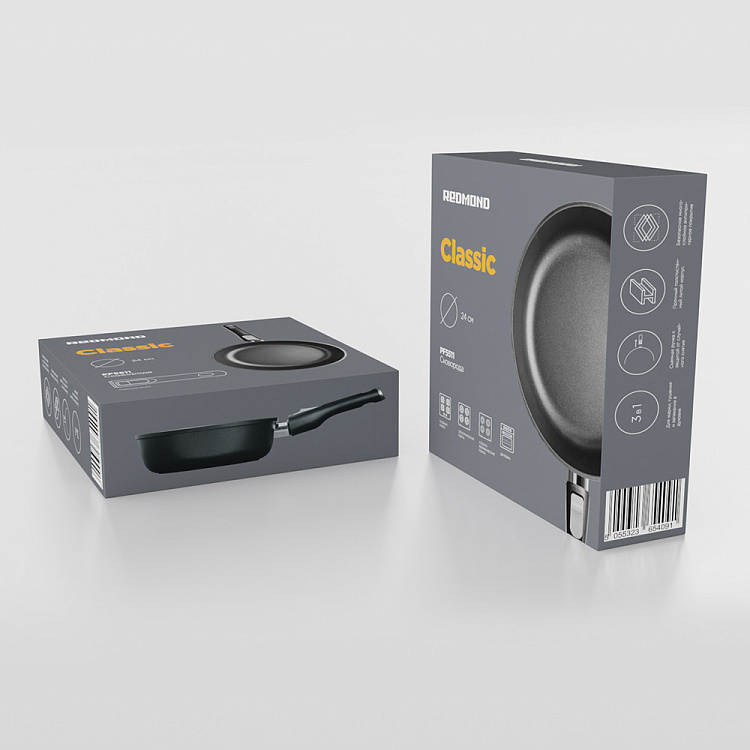 Сковорода REDMOND Black 24 см PF5511 - фото 9 - купить в интернет-магазине Редмонд