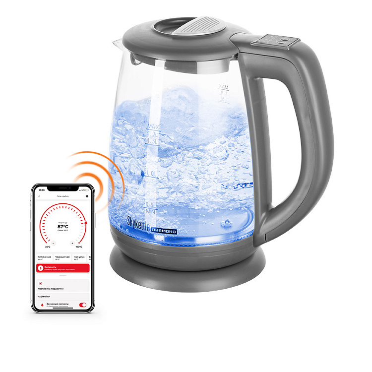 Умный чайник-светильник РЕДМОНД SkyKettle G214S - фото - купить в интернет-магазине Редмонд