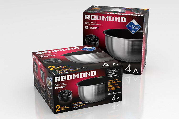 Чаша для мультиварки REDMOND RB-A401I - фото 2 - купить в интернет-магазине Редмонд