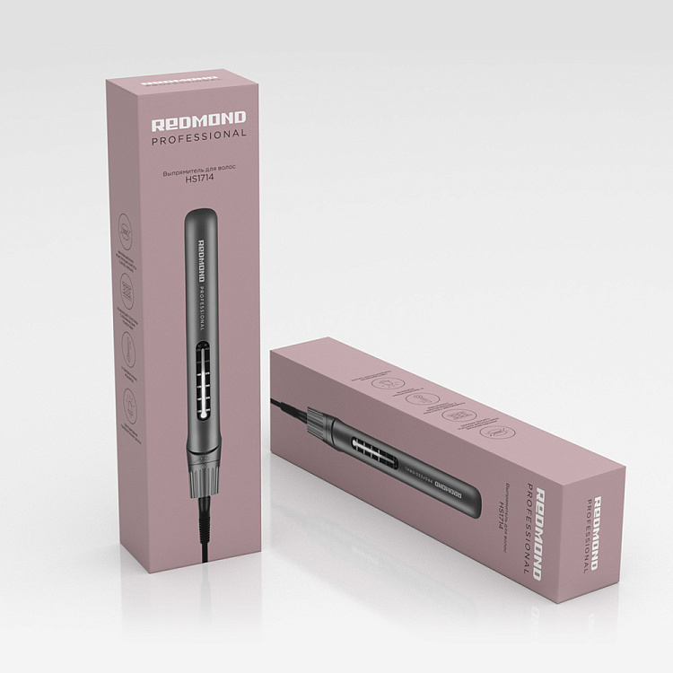 Выпрямитель для волос РЕДМОНД HS1714 (серый) - фото 10 - купить в интернет-магазине Редмонд