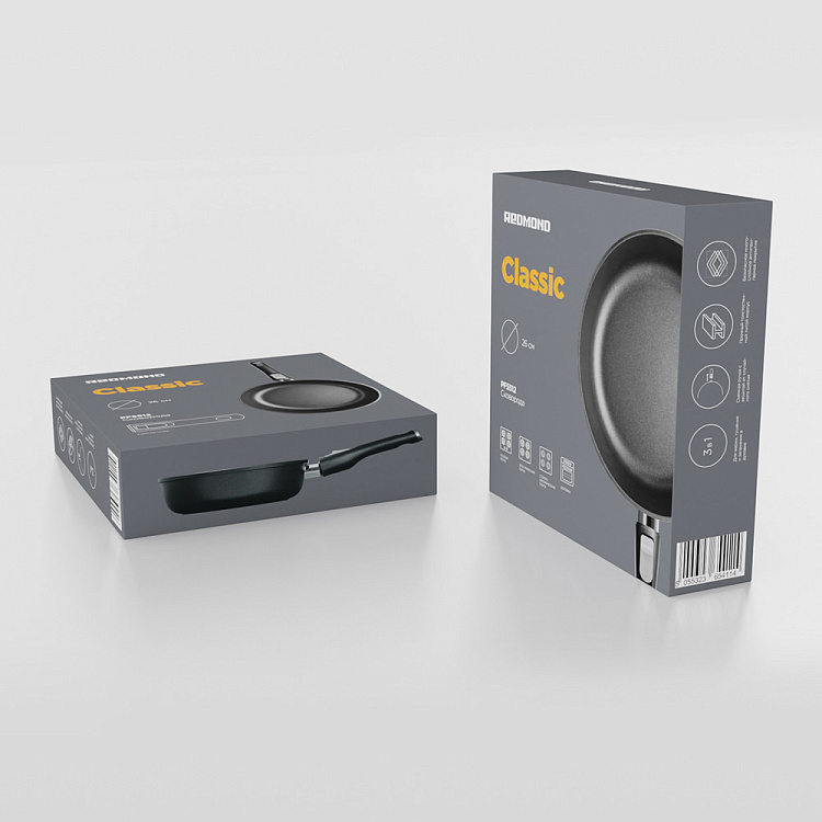 Сковорода REDMOND Black 26 см PF5512 - фото 9 - купить в интернет-магазине Редмонд