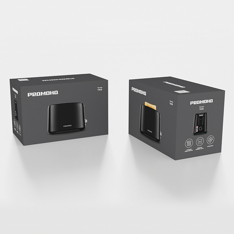 Тостер РЕДМОНД T908 (черный) - фото 10 - купить в интернет-магазине Редмонд