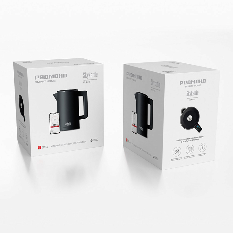 Умный чайник РЕДМОНД SkyKettle KM231S (черный) - фото 10 - купить в интернет-магазине Редмонд