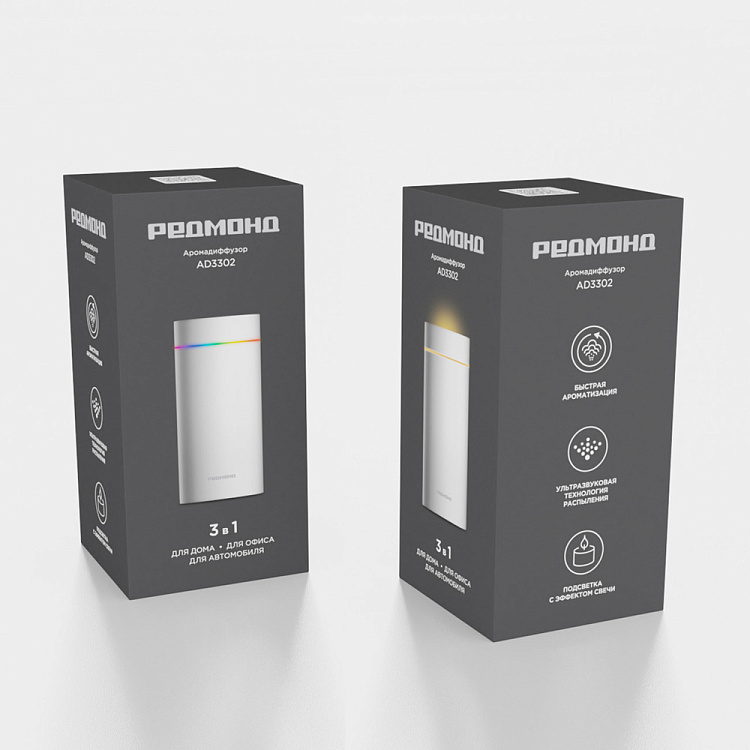 Аромадиффузор РЕДМОНД AD3302 (белый) - фото 10 - купить в интернет-магазине Редмонд