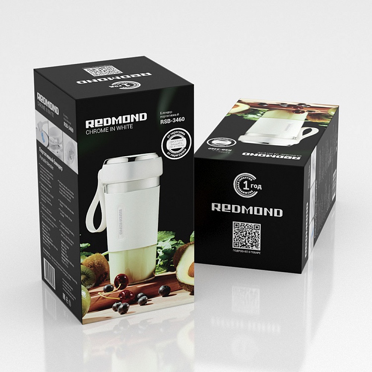 Блендер портативный REDMOND RSB-3460 (белый) - фото 10 - купить в интернет-магазине Редмонд