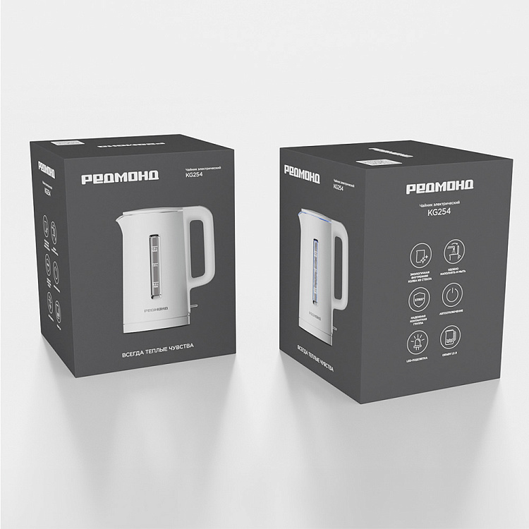 Электрический чайник РЕДМОНД KG254 (белый) - фото 10 - купить в интернет-магазине Редмонд