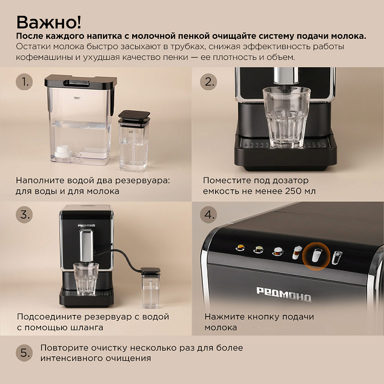 Кофемашина РЕДМОНД CM710 - фото 8 - купить в интернет-магазине Редмонд